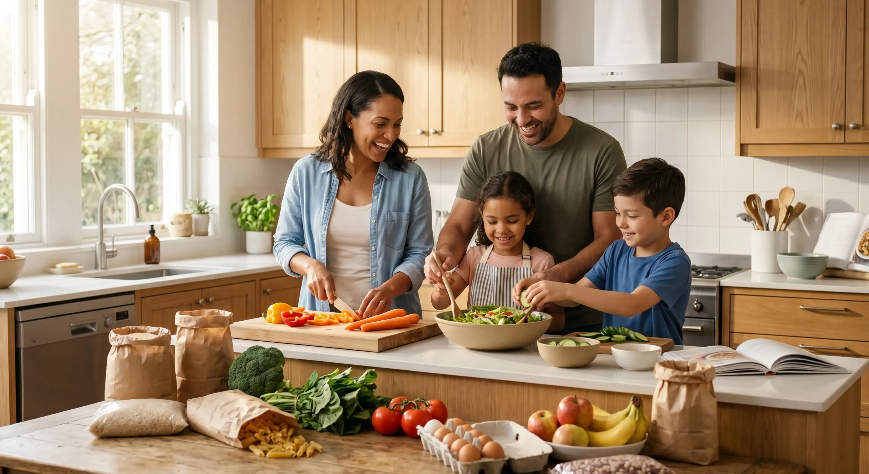 Smartteller Familienbudget mit Wochenplan und Einkaufsliste